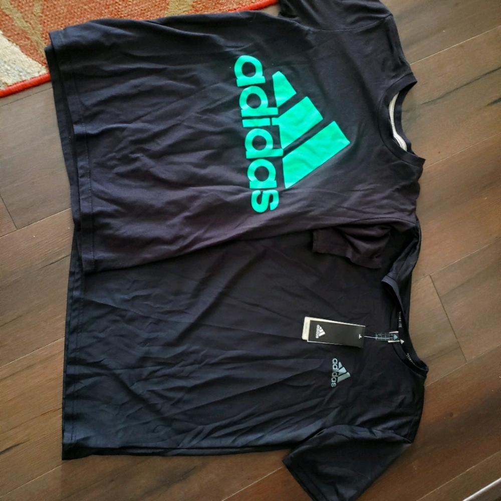 Small Adidas shirts one is nwt and one is nwot
